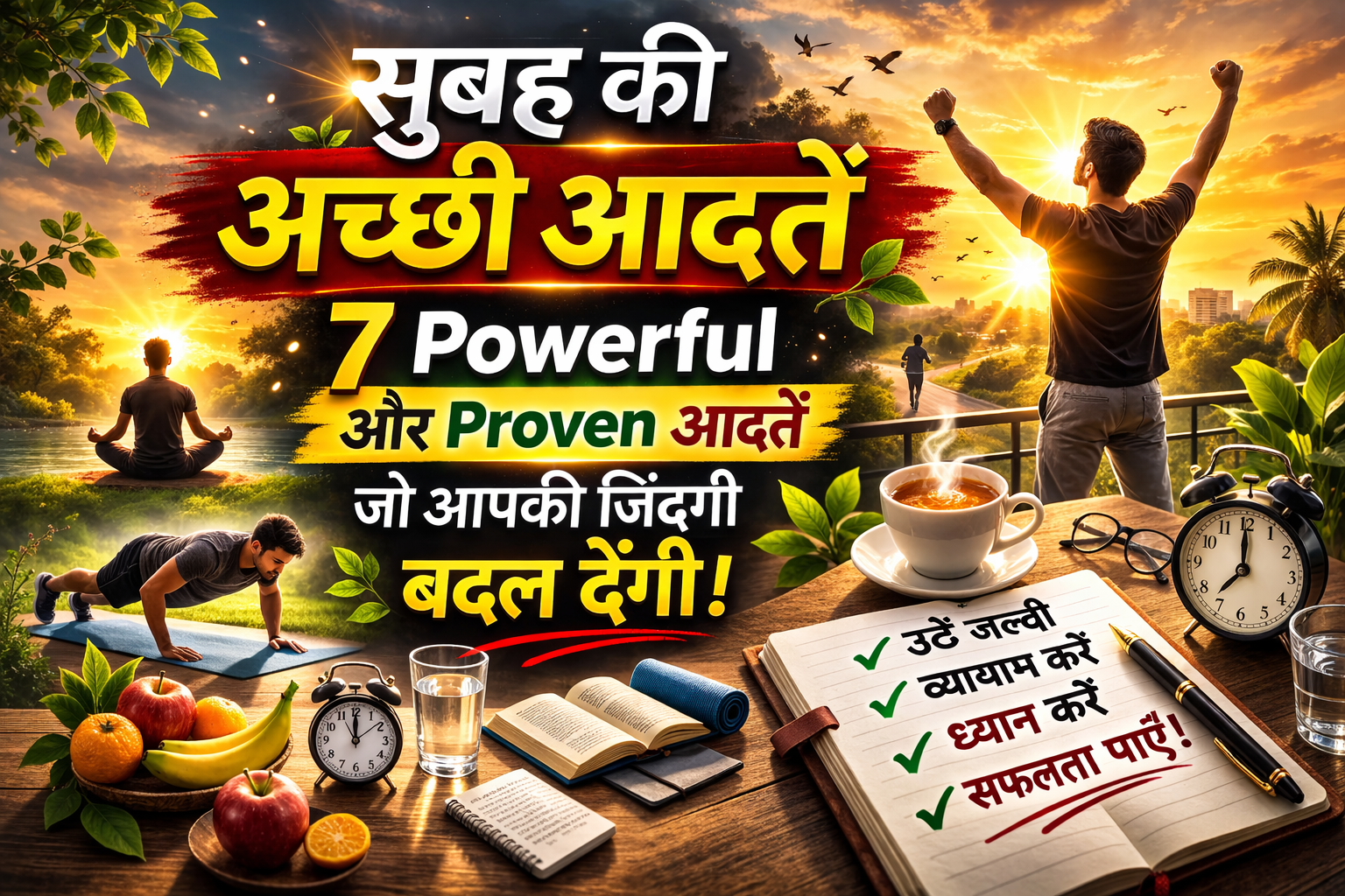 सुबह की अच्छी आदतें – 7 पावरफुल और असरदार Morning Routine जो जिंदगी बदल दे